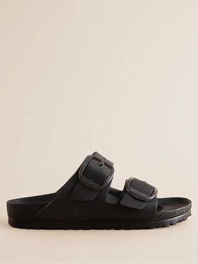 Birkenstock Women's Black Two-Buckle Slide Sandals